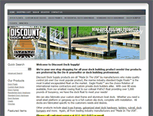 Tablet Screenshot of discountdocksupply.com